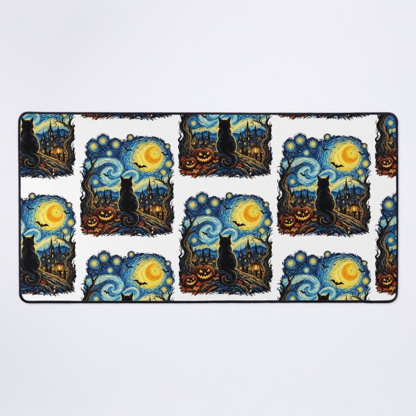 Item preview, Black Cat Starry Night Van Gogh Halloween Costume Men Women designed and sold by Machomanshop.