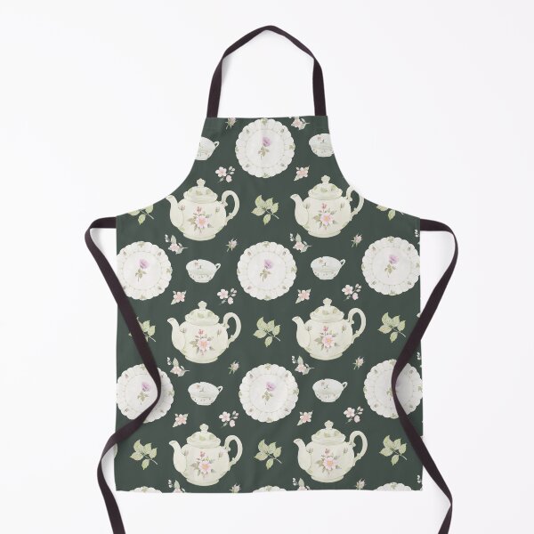 Item preview, Vintage Rose Teapot Watercolor Pattern designed and sold by Sagi Jane Art.