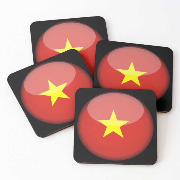 Item preview, Vietnamese 3D Round Flag Vietnamese Pride Design designed and sold by YAZ.