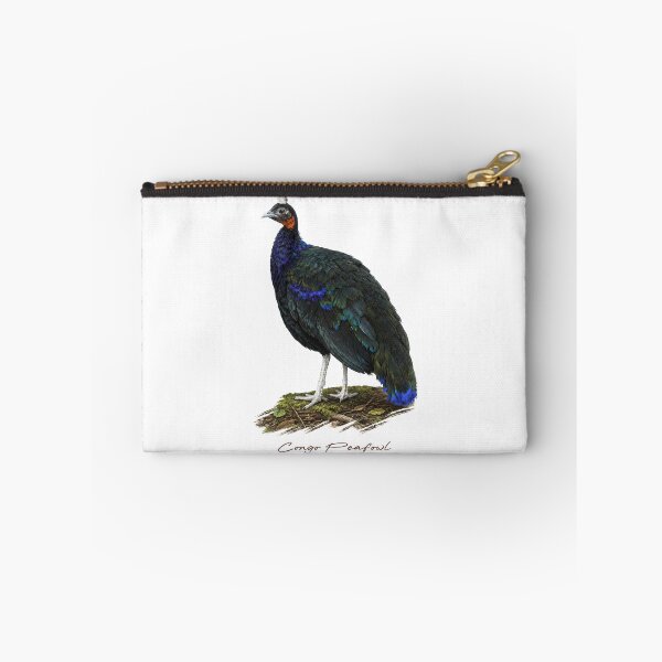 Item preview, Congo Peafowl on Forest Ground Bird Illustration designed and sold by Takeda-art.