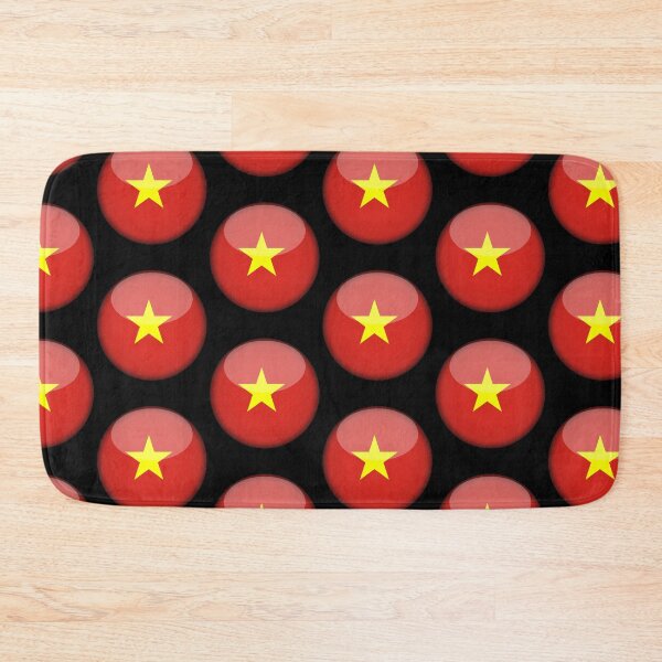 Item preview, Vietnamese 3D Round Flag Vietnamese Pride Design designed and sold by YAZ.