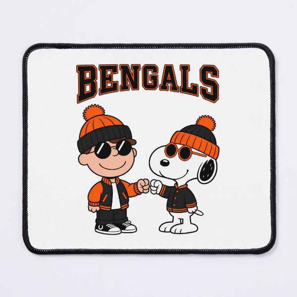Item preview, Charlie Brown & Snoopy Cincinnati Bengals Football Retro F312 designed and sold by GLUVY-THEME.