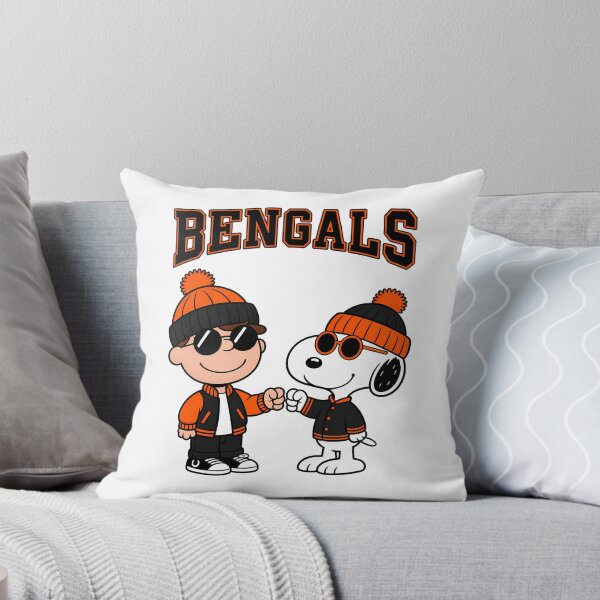 Item preview, Charlie Brown & Snoopy Cincinnati Bengals Football Retro F312 designed and sold by GLUVY-THEME.