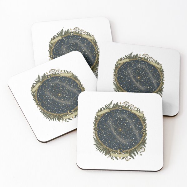 Item preview, Constellation Star Chart | Celestial Botanical Art | Stargazer Gift designed and sold by Brackenlume Studio.