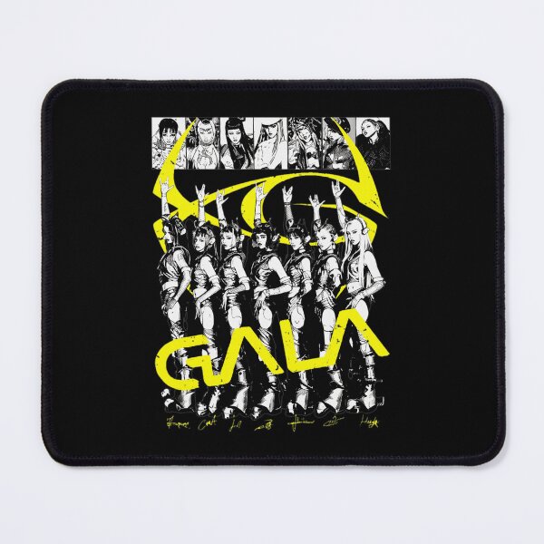 Item preview, GALA Retro Group Portrait Yellow Text designed and sold by JuliaWrig40293.