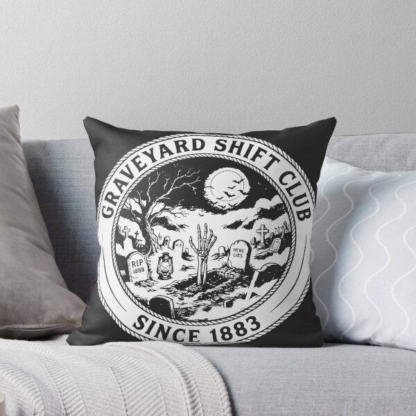 Item preview, Graveyard Shift Club Vintage Cemetery Halloween designed and sold by NUSA NIPA.