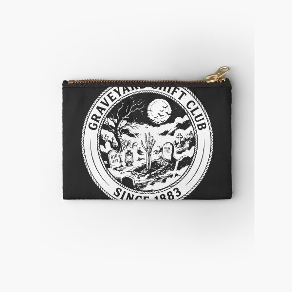 Item preview, Graveyard Shift Club Vintage Cemetery Halloween designed and sold by NUSA NIPA.