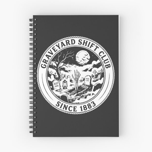 Item preview, Graveyard Shift Club Vintage Cemetery Halloween designed and sold by NUSA NIPA.