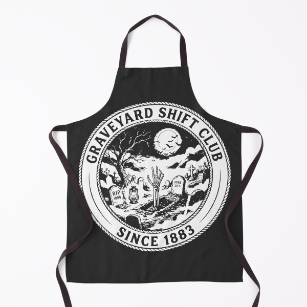 Item preview, Graveyard Shift Club Vintage Cemetery Halloween designed and sold by NUSA NIPA.