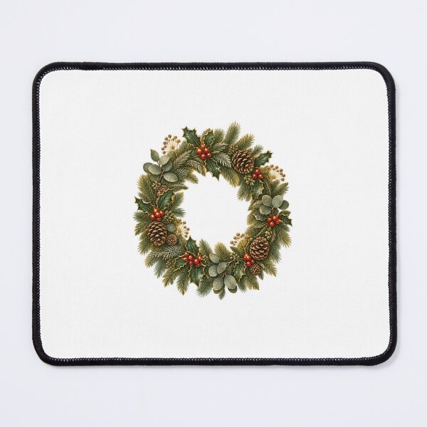 Item preview, Winter Woodland Wreath | Cottagecore Christmas Botanical Art | Cosy Home Gift designed and sold by Brackenlume Studio.