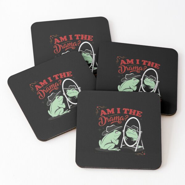 Item preview, Am I The Drama Frog Cowboy Mirror  designed and sold by CarmelReichert.