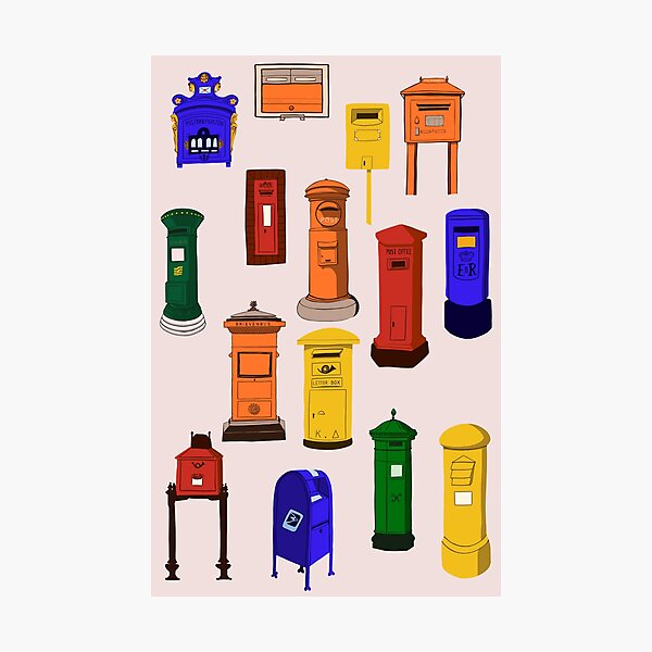 Item preview, Colourful Postboxes from All over the World designed and sold by Liliaphylla.