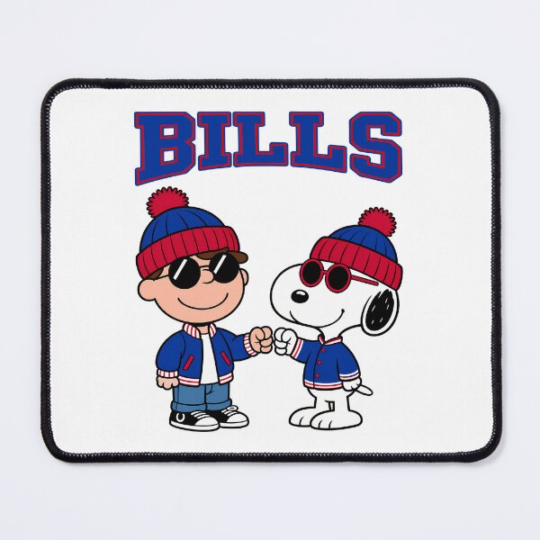 Item preview, Charlie Brown & Snoopy Buffalo Bills Football Retro F314 designed and sold by GLUVY-THEME.
