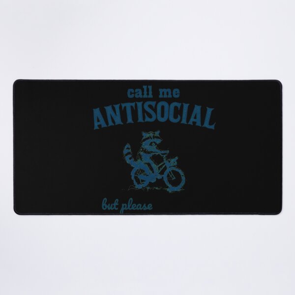 Item preview, Call Me Antisocial Raccoon on Bike designed and sold by CarmelReichert.