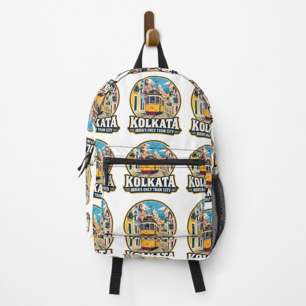 Item preview, Kolkata Tram India Vintage Travel Poster – Calcutta Tram West Bengal Design designed and sold by Globalcitytees.