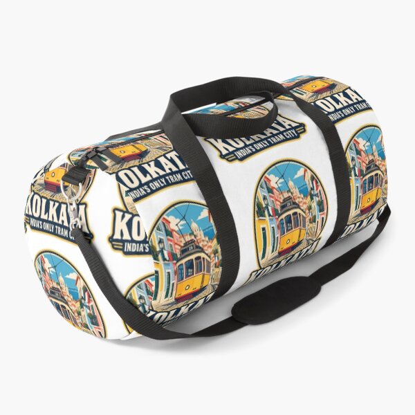 Item preview, Kolkata Tram India Vintage Travel Poster – Calcutta Tram West Bengal Design designed and sold by Globalcitytees.