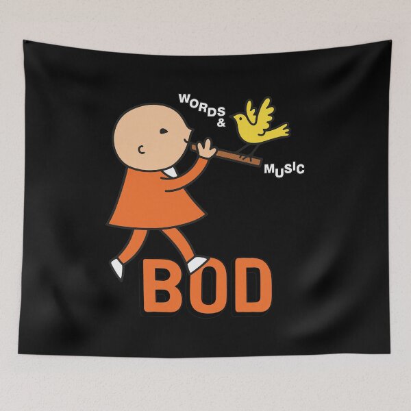 Item preview, Vintage BOD Words & Music Flute Bird Art designed and sold by DIANELEMSTER.