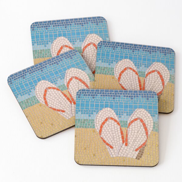 Item preview, Flip Flop Heart Mosaic Art designed and sold by joannaydesigns.