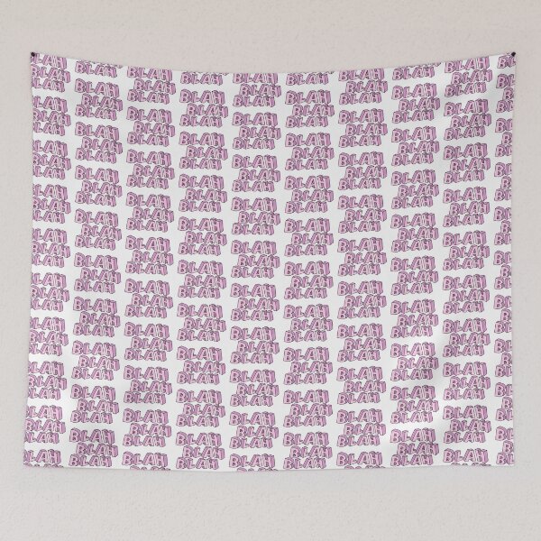 Item preview, Blah Blah Blah – Funny Pink Retro Typography designed and sold by H-Tsvetkova.