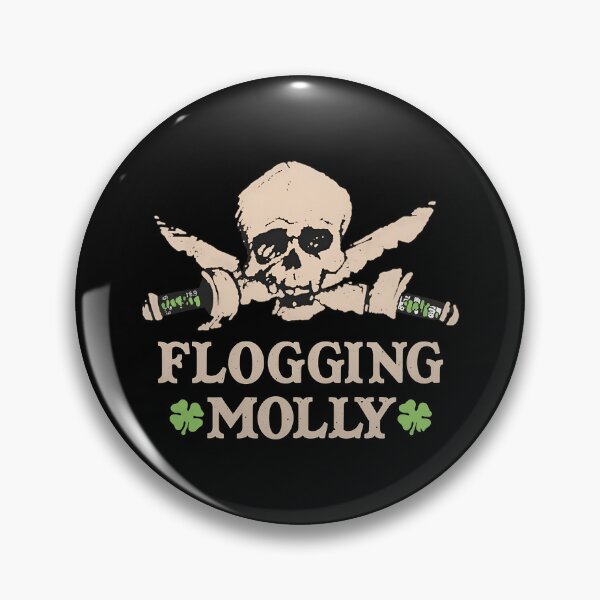 Item preview, Flogging Mollys Skull Swordss Clovers designed and sold by Beschoshop.