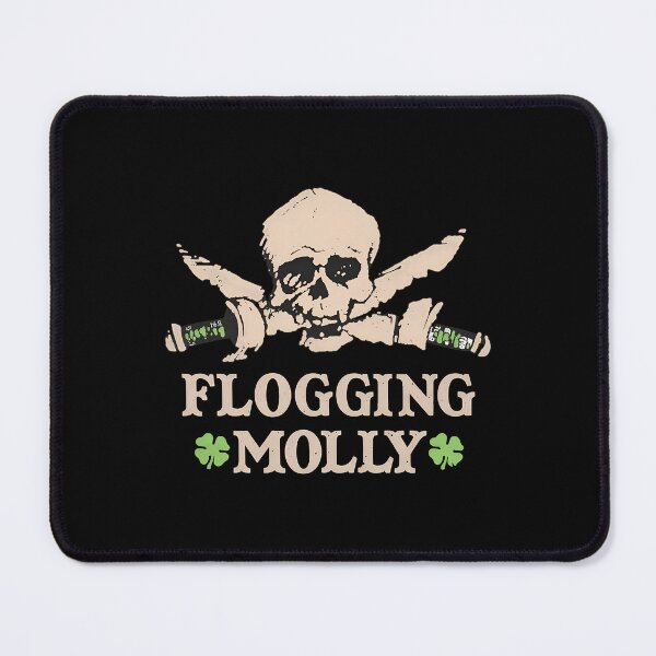Item preview, Flogging Mollys Skull Swordss Clovers designed and sold by Beschoshop.