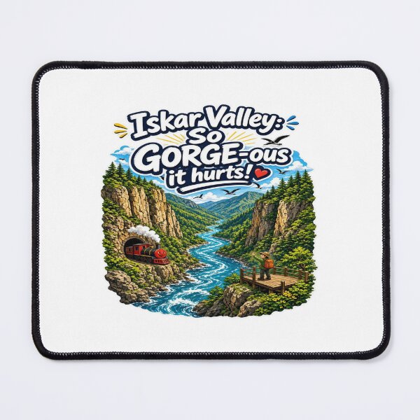 Item preview, Iskar Valley: So GORGE-ous It Hurts! - Bulgaria Scenic Railway T-Shirt designed and sold by Sushikidsntoddlers.