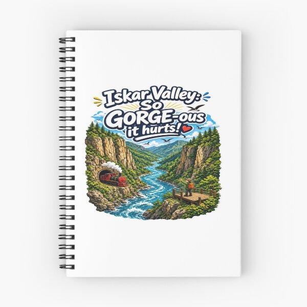 Item preview, Iskar Valley: So GORGE-ous It Hurts! - Bulgaria Scenic Railway T-Shirt designed and sold by Sushikidsntoddlers.