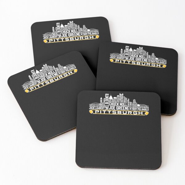 Item preview, Pittsburgh Football Team All Time Legends Pittsburgh City Skyline  designed and sold by plakkewsregnku.