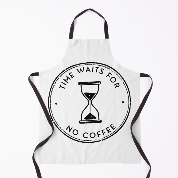 Item preview, Time Waits for No Coffee - Funny Caffeine Stamp designed and sold by DecibelDecor034.