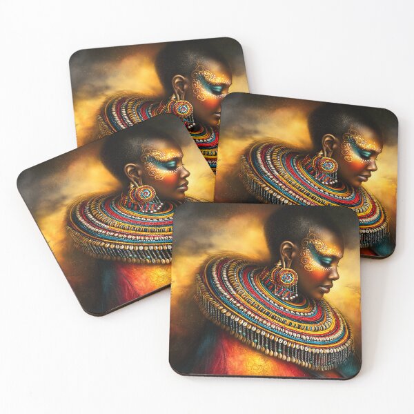 Item preview, Vibrant Portrait with Cultural Influence and Grace designed and sold by Artessie.