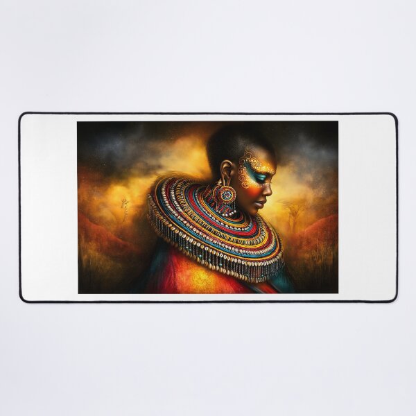 Item preview, Vibrant Portrait with Cultural Influence and Grace designed and sold by Artessie.