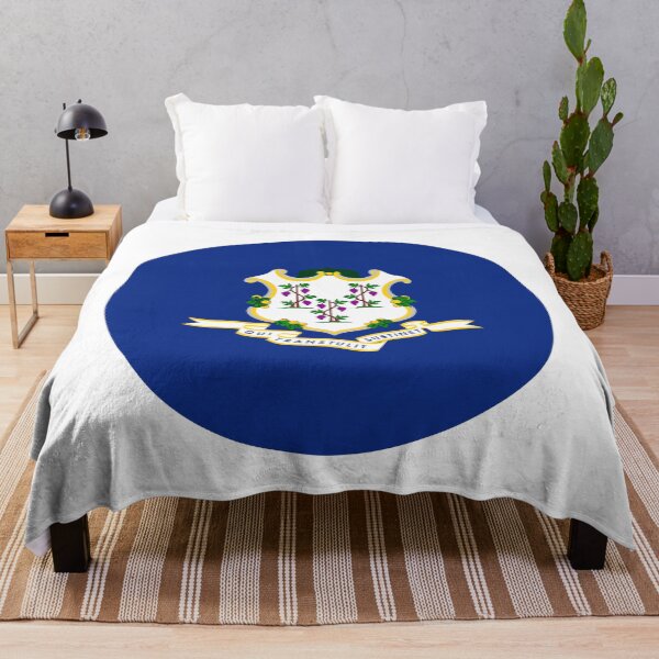 Item preview, Connecticut Circle Flag Moving Away Gift, Homesick CT Present designed and sold by shitpostee.
