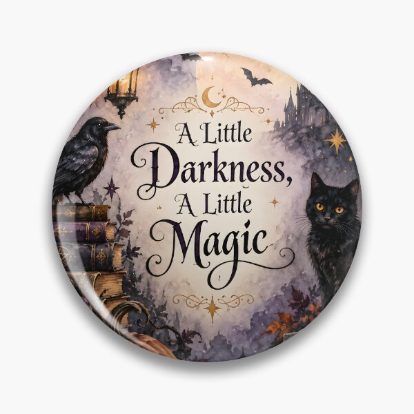 Item preview, A Little Darkness, A Little Magic – Gothic Halloween Watercolor designed and sold by blankTeeShirt.