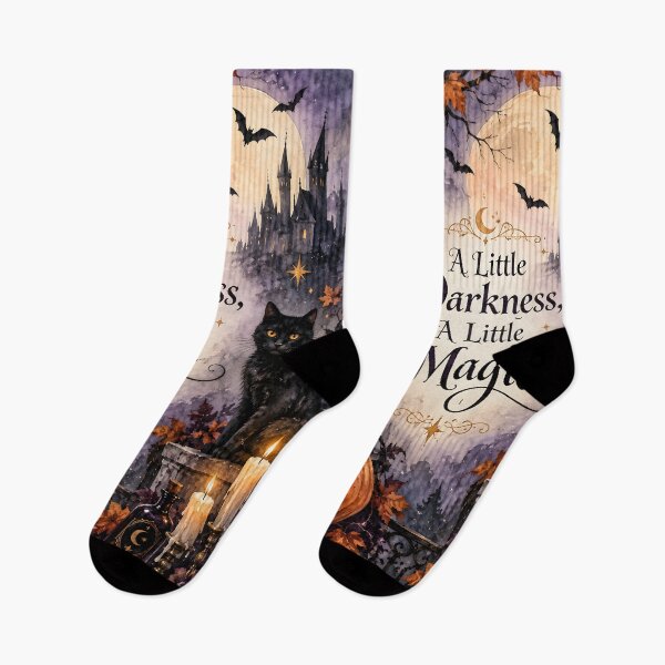 Item preview, A Little Darkness, A Little Magic – Gothic Halloween Watercolor designed and sold by blankTeeShirt.