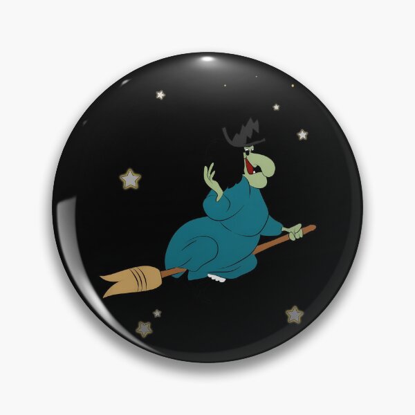 Item preview, Flying Witch on Broom in Starrys Night designed and sold by Beschoshop.