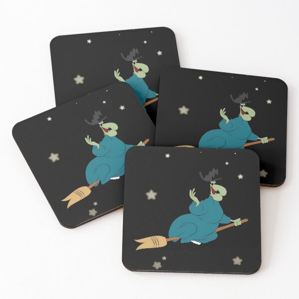 Item preview, Flying Witch on Broom in Starrys Night designed and sold by Beschoshop.