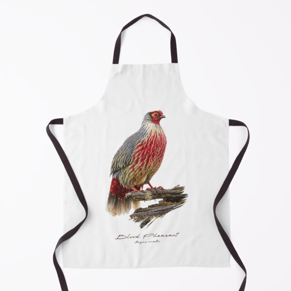 Item preview, Blood Pheasant on Dried Branch Bird Illustration designed and sold by Takeda-art.