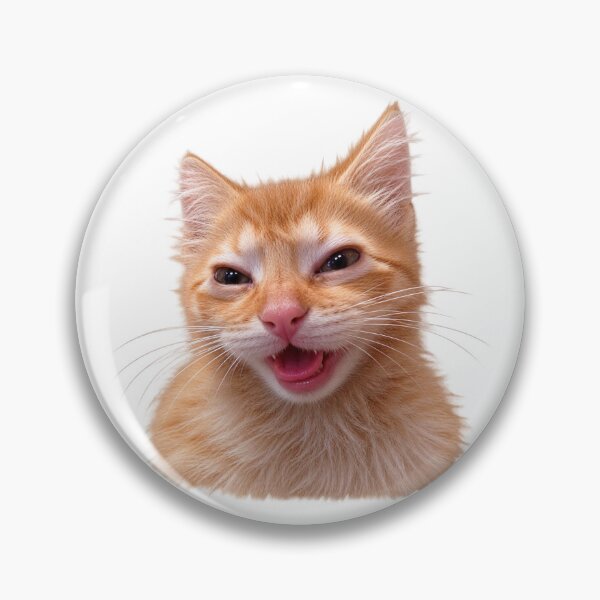 Item preview, Smiling Orange Kitten – Funny Cat Face designed and sold by Fozadone.