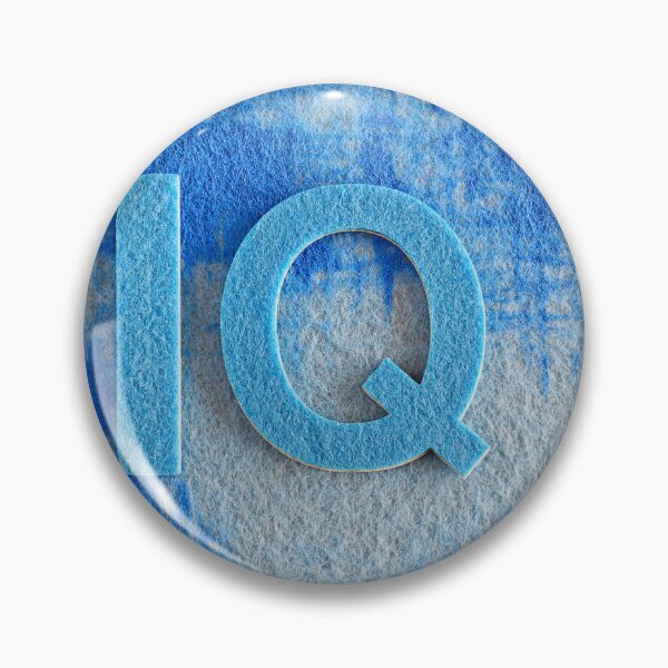 Item preview, IQ in Blue Textured Design designed and sold by sneidere9dace.