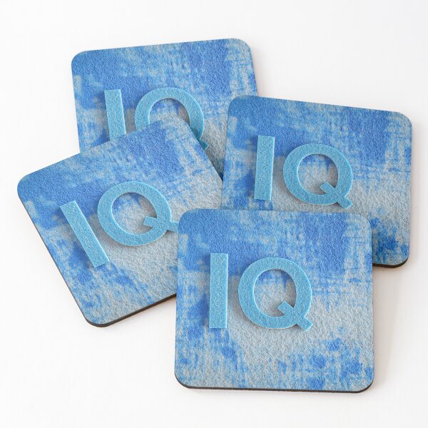 Item preview, IQ in Blue Textured Design designed and sold by sneidere9dace.