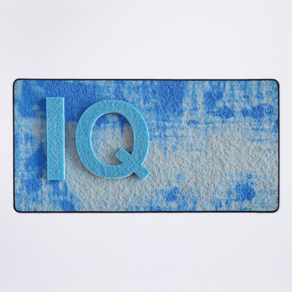 Item preview, IQ in Blue Textured Design designed and sold by sneidere9dace.