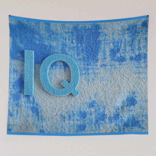 Item preview, IQ in Blue Textured Design designed and sold by sneidere9dace.