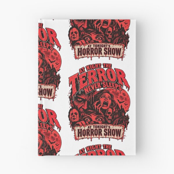 Item preview, At Night The Terror Never Sleeps Retro Horror Show Design designed and sold by SmithOscarShop.