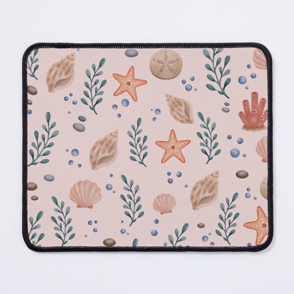 Item preview, Starfish Sand Dollar Coastal Seamless Pattern designed and sold by SheHood.