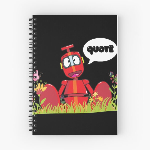 Item preview, Cute Red Robot in Spring Field with Butterflies designed and sold by DIANELEMSTER.