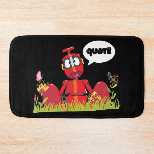 Item preview, Cute Red Robot in Spring Field with Butterflies designed and sold by DIANELEMSTER.