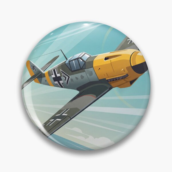 Item preview, Bf 109 Buchon Banking Vector Illustration designed and sold by Airpower Art.