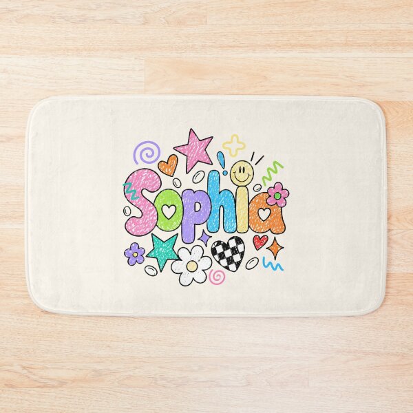 Item preview, Sophia Colorful Doodle Name Art – Cute Retro Crayon Style designed and sold by looplandger.