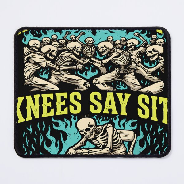 Item preview, Heart Says Pit Knees Say Sit Skeleton Funny designed and sold by boosted-ak.
