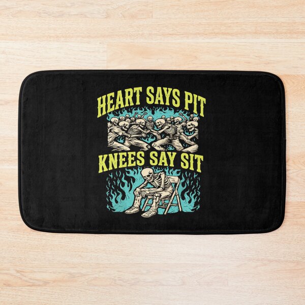 Item preview, Heart Says Pit Knees Say Sit Skeleton Funny designed and sold by boosted-ak.